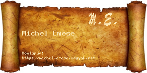 Michel Emese névjegykártya
